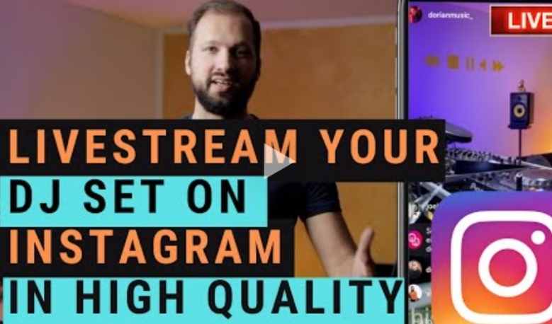 How to LIVESTREAM a DJ Set on INSTAGRAM with OBS
